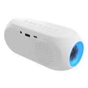 Mikado MD-W7 1200mAh 5W Beyaz Bluetooth-Aux-Derece-Usb-FM Double Alarmlı Saat Speaker Speaker