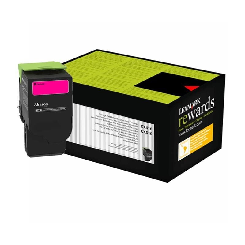 Lexmark 80C8HM0 Toner Orj. - CX410, CX510 Magenta (3K)