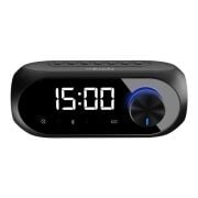 Mikado MD-W7 1200mAh 5W Siyah Bluetooth-Aux-Derece-Usb-FM Double Alarmlı Saat Speaker Speaker