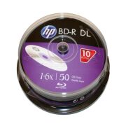 HP Blu-Ray BD-R DL 6X 50GB 10 Lu Cake Box (Printable)