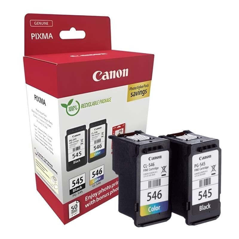 Canon PG-545 / CL-546 Mürekkep Kartuş Orj. - Photo Value Pack