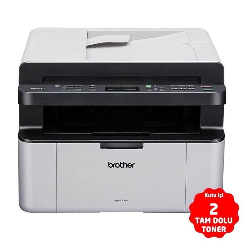 Brother MFC-1911W-2T Mono Laser Yazıcı, Tarayıcı, Fotokopi, Fax, Wi-Fi (2 Tam Dolu Toner)