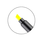 Bigpoint BP911-15 Fosforlu Kalem Cep Tipi, Sarı (12 Adet)