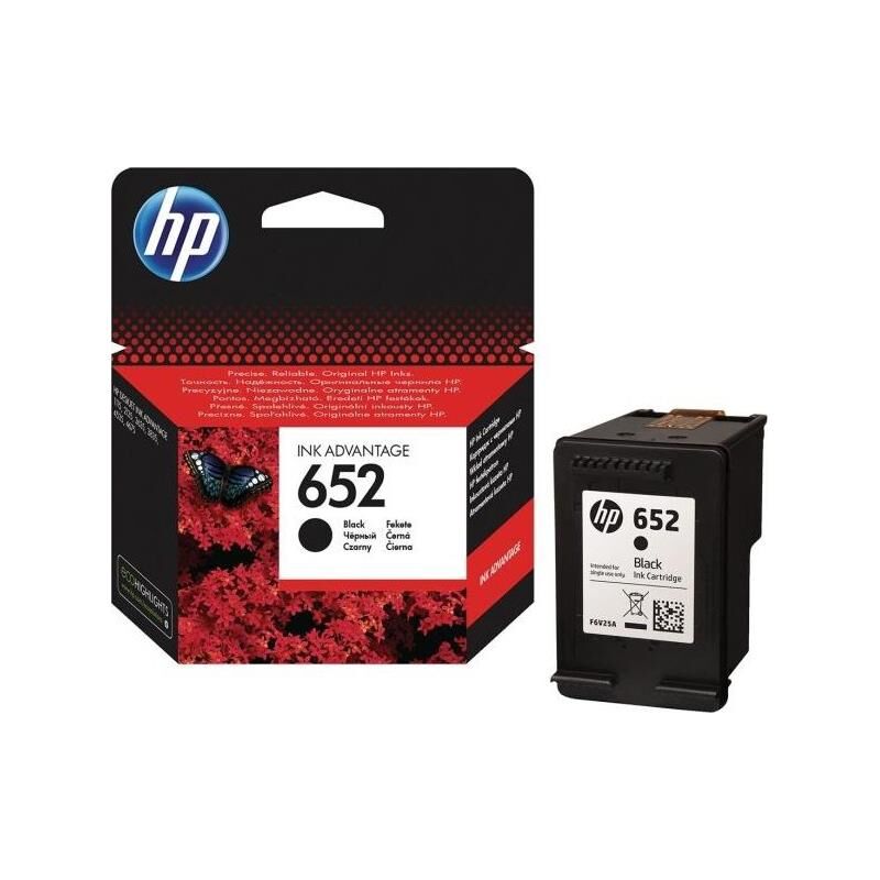 HP 652 Black Siyah Kartuş F6V25AE