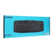 Everest KB-250U F Kablolu Klavye, Siyah