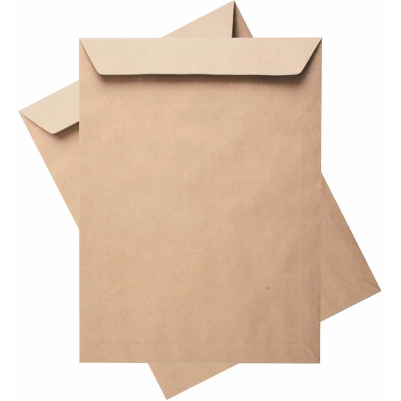 Elitstore Kraft Torba Zarf 24cm x 32 cm (24x32) 90 Gr 50'li Paket