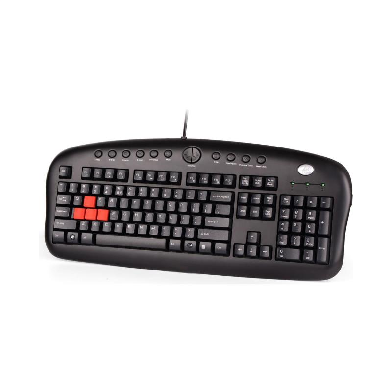 A4 Tech KB-28G Gamer Klavye Usb Siyah, Q, Tr