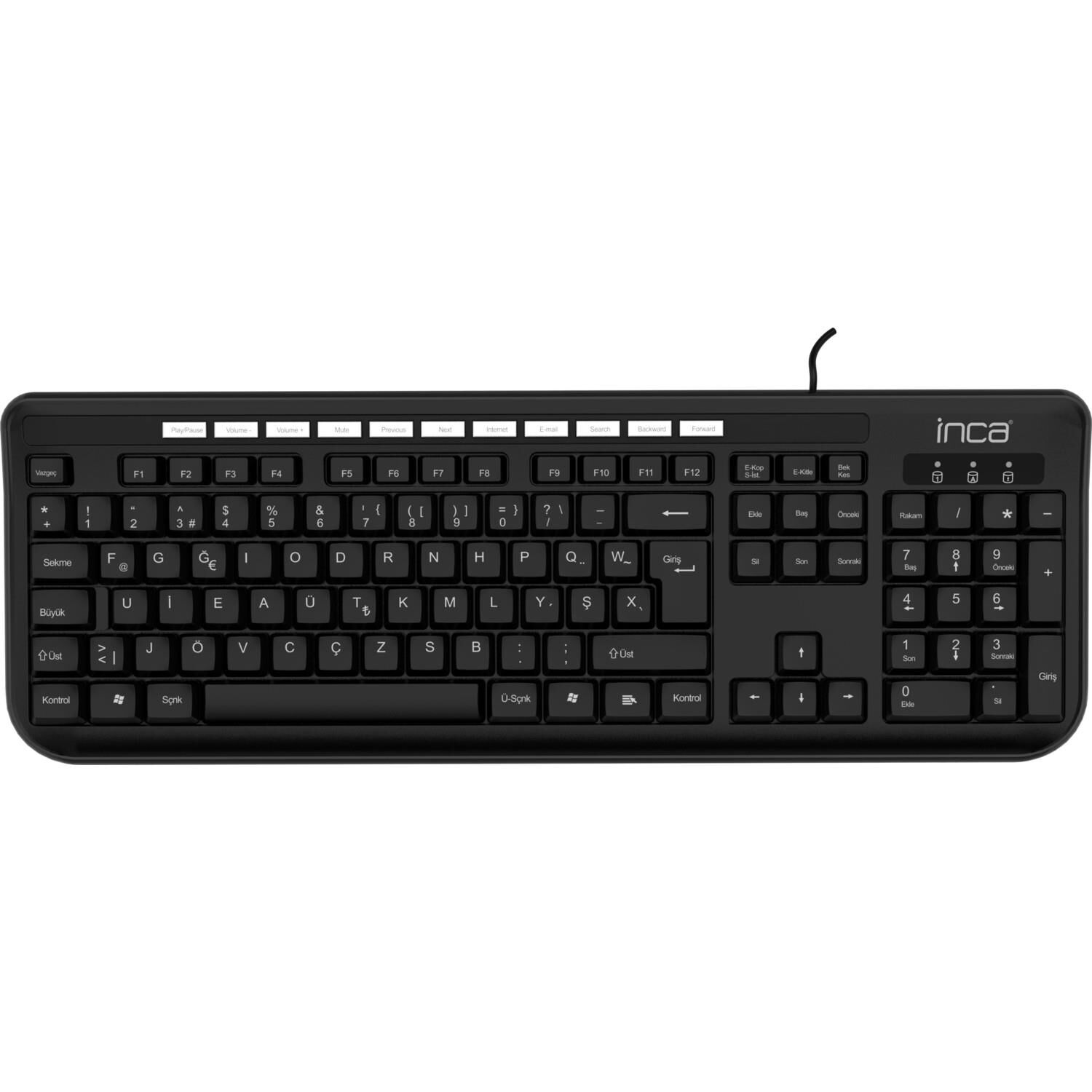 Inca Klavye USB F, Tr. mm.