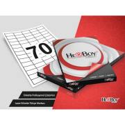 Herboy HB-1270 Beyaz Lazer Etiket A4, 40mm x 20mm