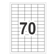 Herboy HB-1270 Beyaz Lazer Etiket A4, 40mm x 20mm