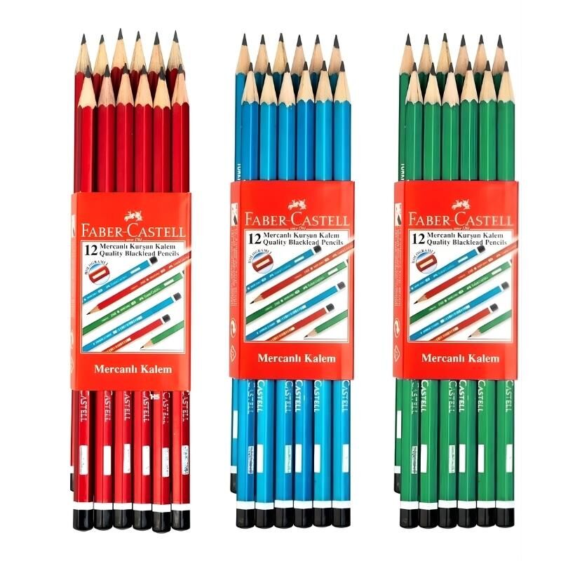 Faber-Castell Mercanlı Kurşun Kalemi 12 Li