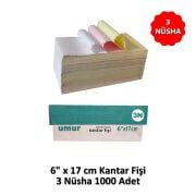 UMUR Kantar Fişi 6x17 3 Nüsha 1000 li