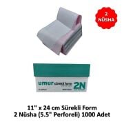 UMUR Sürekli Form 11x24 2 Nüsha (5.5 Perforeli) 1000 li