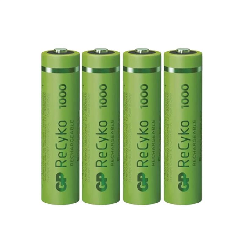 GP AAA 950 mAh Şarjlı İnce Kalem Pil 4'lü Paket GP100AAHCEMTR-4LÜ