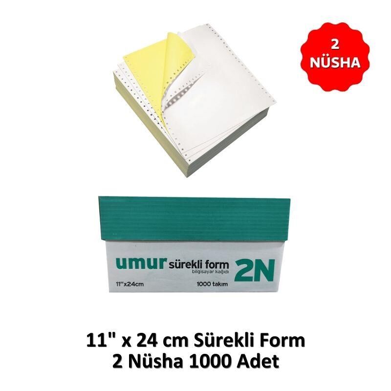 UMUR Sürekli Form 11x24 2 Nüsha 1000 li