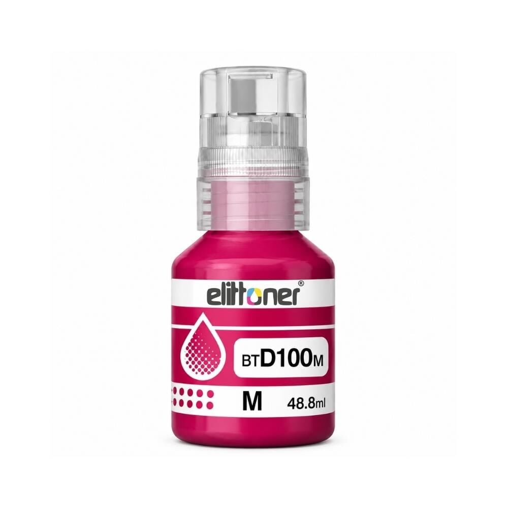Elittoner Brother BTD100M Mürekkep Magenta 50ml, T230, T236, T430, T436, T530, T535, T536, T730, T830,T930, T935