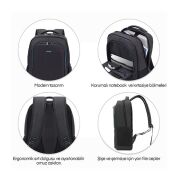 Mack MCC-505 15.6'' Move Notebook Sırt Çantası Siyah