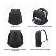Mack MCC-505 15.6'' Move Notebook Sırt Çantası Siyah