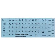 Notebook Klavyeleri İçin Türkçe Sticker Seti - Q Beyaz