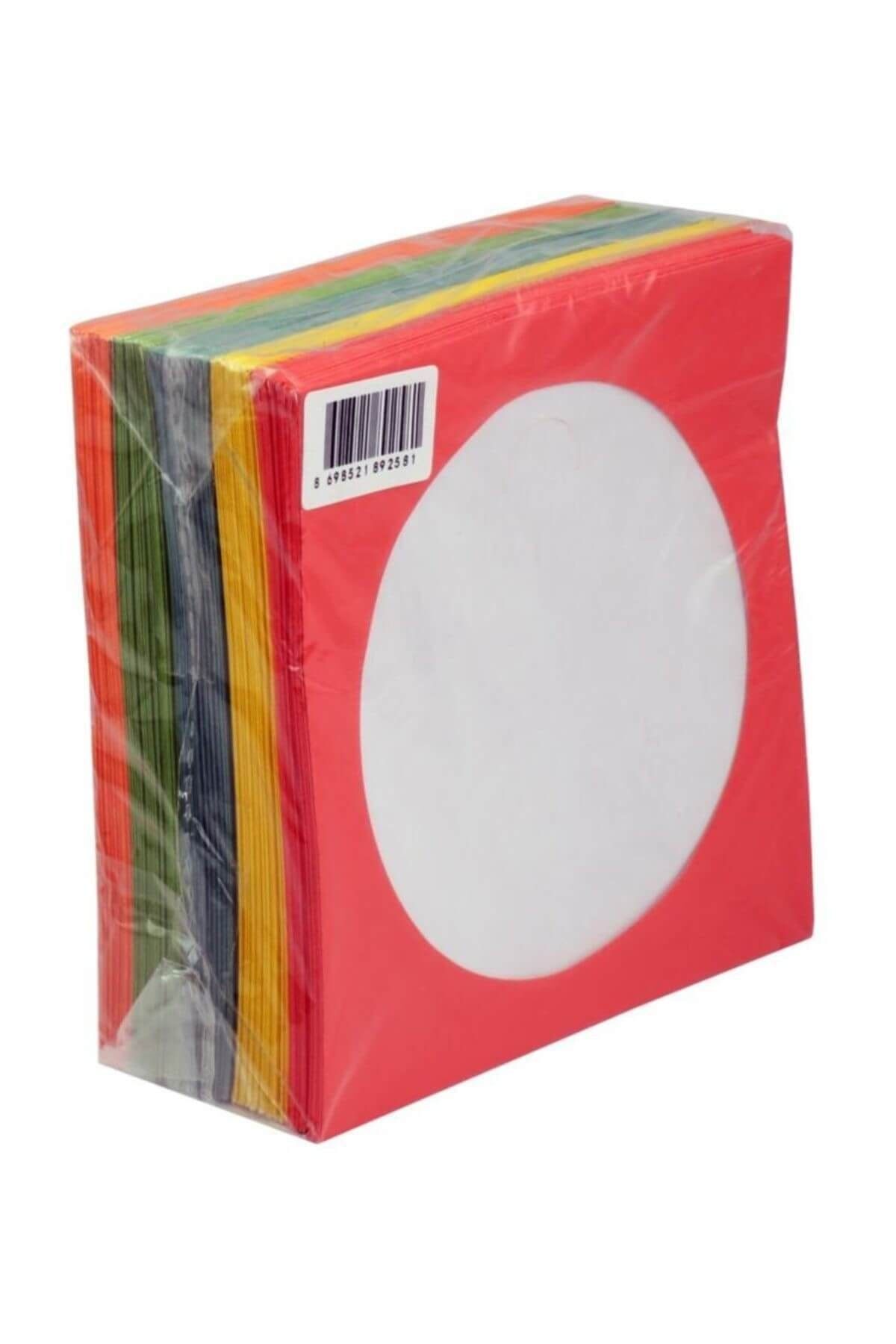 Elitstore CD Zarfı 100 Lü Renkli