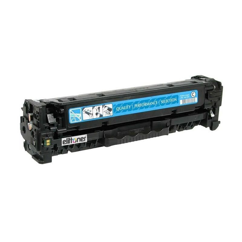 Elittoner Hp CC531A,CE411A,CF381A - Canon CRG-718 Mavi (2.8K)