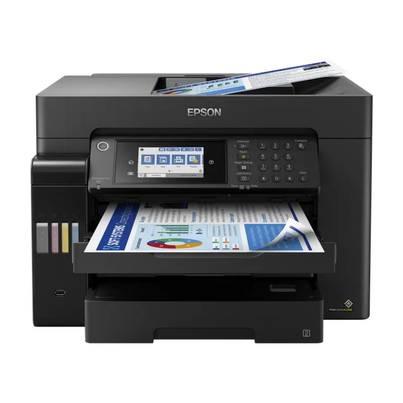 Epson L15160 A3+ Renkli Mürekkep Tanklı Yazıcı, A3 Tarayıcı, Fotokopi, Fax, Wi-Fi, LAN, ADF, Dubleks, Siyah