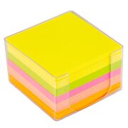 Bigpoint BP129-20 Küp Blok Notluk Neon Renkli 8x8cm, 450 Yaprak
