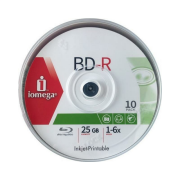 Iomega BD-R DL Blu-ray inkjet Printable 25 gb 1-6X 10'lu Cakebox