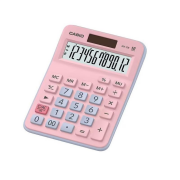 Casio MX-12B-PKLB 12 Haneli Masaüstü Hesap Makinesi. Pembe-Mavi