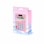 Casio MX-12B-PKLB 12 Haneli Masaüstü Hesap Makinesi. Pembe-Mavi