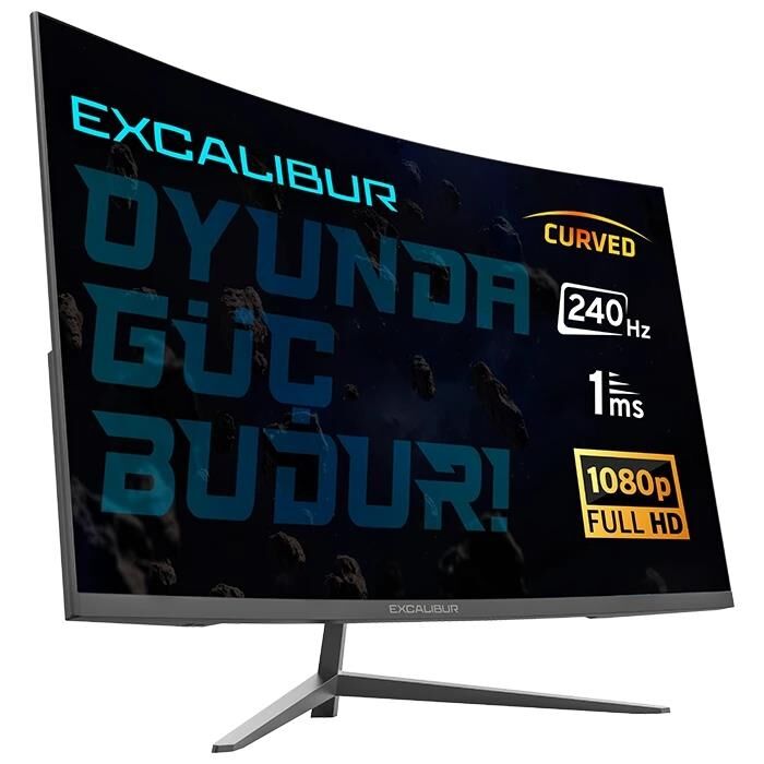CASPER 31.5” Excalibur Game Monitör Curved 240HZ, FHD 1ms (HDMI+Display) M.E315FHD-G