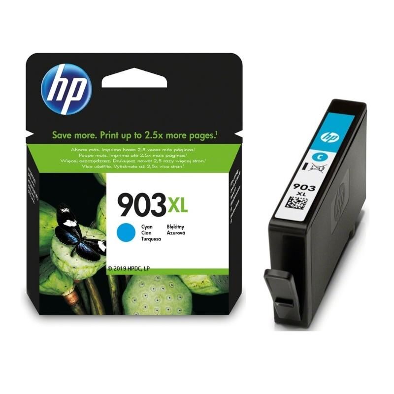 HP 903XL Cyan Mavi Yüksek Kapasite Kartuş Orj. 6960, T6M03AE