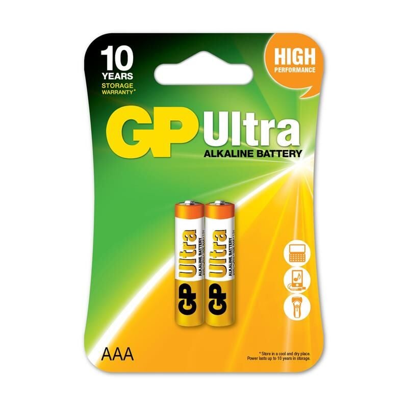 GP R03 AAA Boy Ultra Alkalin İnce Kalem Pil 2'li