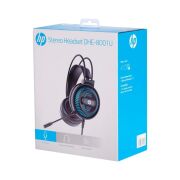 Hp DHE-8001U Mavi LED Aydınlatmalı Mikrofonlu Ses Kontrollü Gaming USB Siyah Başüstü Kulaklık