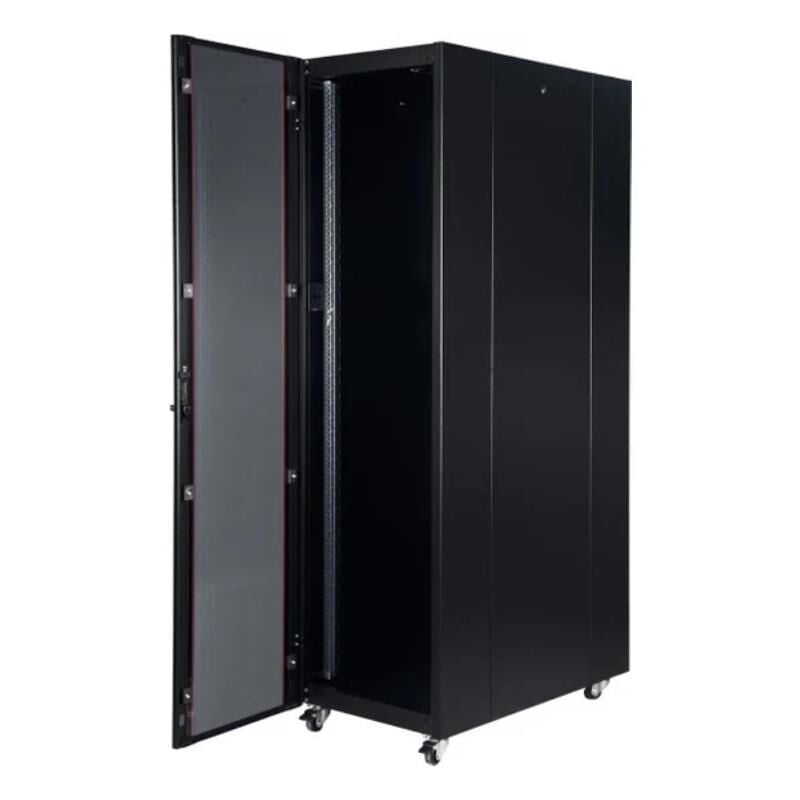 Elitstore 26U Kabin  W600mm x D600mm Dikili Tip, Tekerlekli, Siyah
