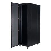 Elitstore 26U Kabin  W600mm x D600mm Dikili Tip, Tekerlekli, Siyah